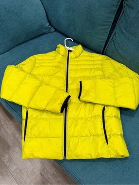 Victorinox Neon Yellow Kids Packable Puffer Jacket